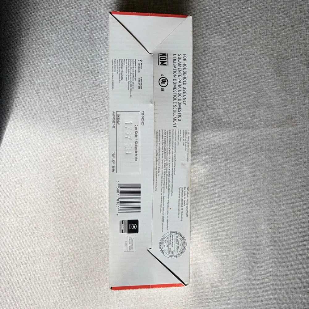 Black+Decker ComfortGrip 9 inch Electric Knife White Offset Blades Tested Works